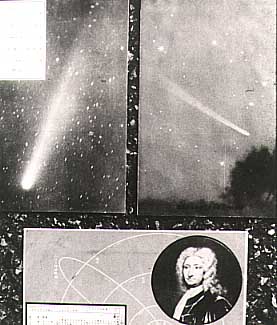 [The picture postcards of Halley's Comet found in storage]